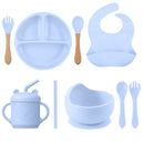 Kit Introdução Alimentar Silicone 9 Peças