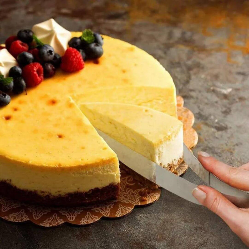 Fatiado de Bolo Inoxidável Sempre Acessível