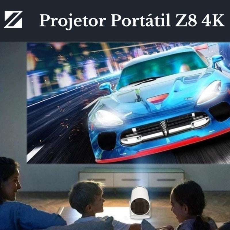 Projetor Z8 4K Cinema 150" Polegadas Sempre Acessível - 57% OFF - FRETE GRÁTIS - BLACK FRIDAY