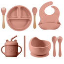 Kit Introdução Alimentar Silicone 9 Peças