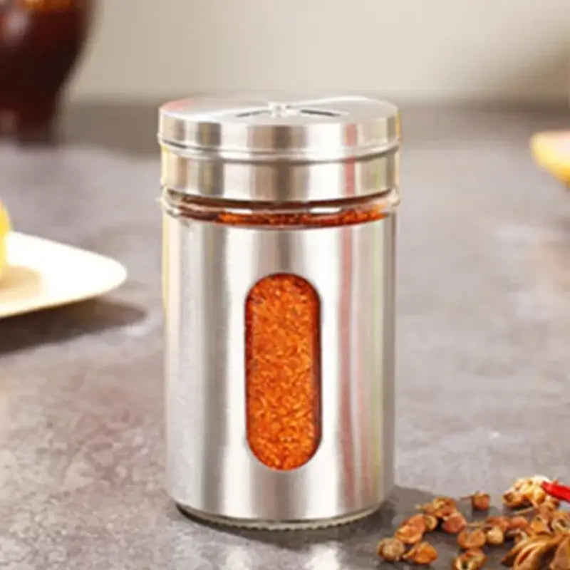 Frasco de temperos Inoxidável Cromado Sempre Acessível