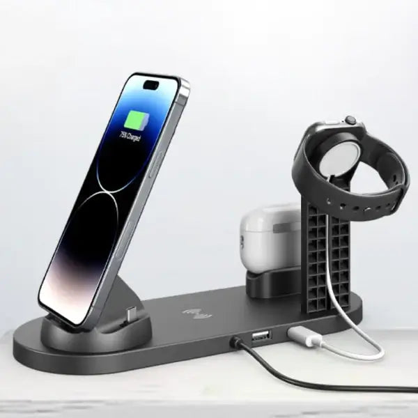 Carregador por Indução Sem Fio Iphone / Samsung Multifuncional Sempre Acessível