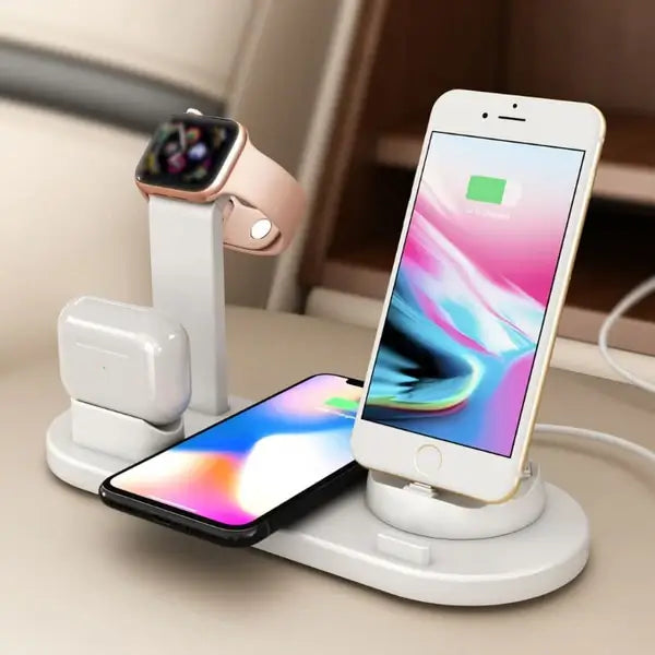 Carregador por Indução Sem Fio Iphone / Samsung Multifuncional Sempre Acessível