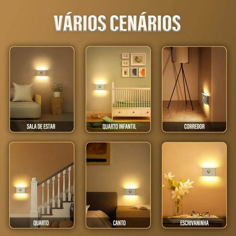 Luz de Led Portátil Indução Sempre Acessível