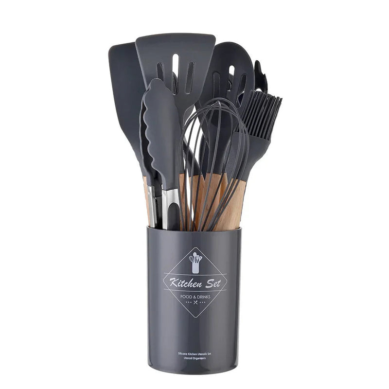 12 pcs Conjunto Premium Utensílios Cozinha Sempre Acessível