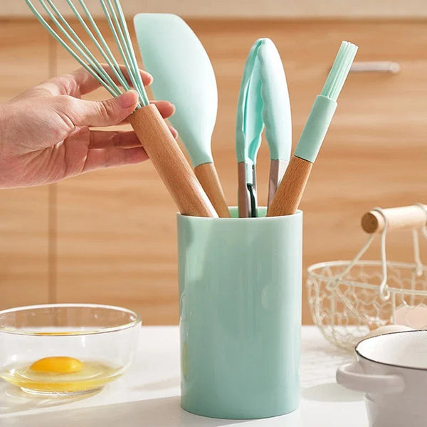 12 pcs Conjunto Premium Utensílios Cozinha Sempre Acessível