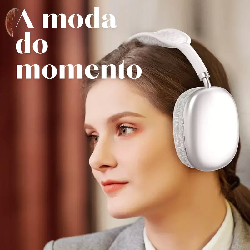 Fone de Ouvido Bluetooth P9 Air - Som de Alta Qualidade - Envio Imediato