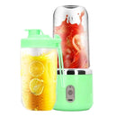Espremedor elétrico sem fio com 6 lâminas, copo de suco de frutas, mini suco elétrico automático 400 ml
