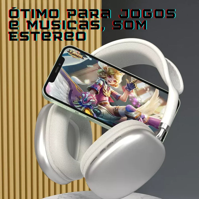 Fone de Ouvido Bluetooth P9 Air - Som de Alta Qualidade - Envio Imediato