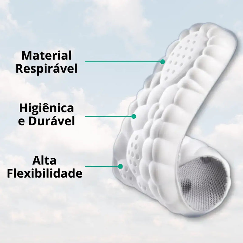 Palmilha Ortopédica 4D FasciaFlex® - Anti Impacto [Desconto nos Kits]