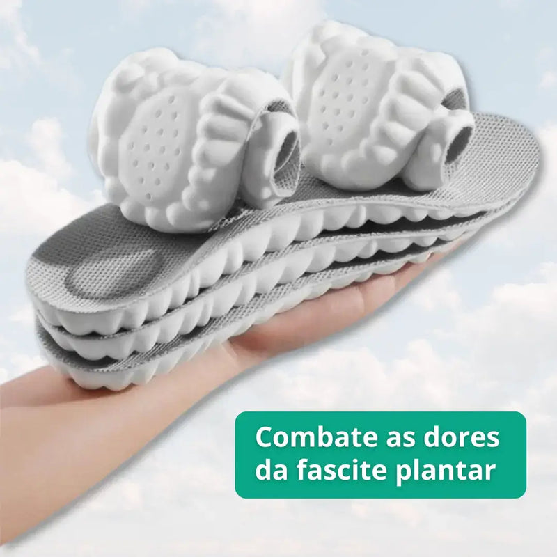 Palmilha Ortopédica 4D FasciaFlex® - Anti Impacto [Desconto nos Kits]