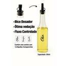 Kit 3 Galheteiro de Vidro Porta Azeite 370ml Com Suporte e Bico Dosador