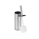 Kit Lixeira 3 litros Inox + Escova Sanitária Inox para Banheiro