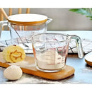 Jarra Medidora 500ml Com Bico E Alça Em Vidro Grosso Resistente