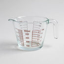 Jarra Medidora 500ml Com Bico E Alça Em Vidro Grosso Resistente