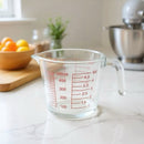 Jarra Medidora 500ml Com Bico E Alça Em Vidro Grosso Resistente