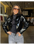 JAQUETA METALIZADA DUDA GRAFITE