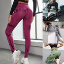 Calças de ioga femininas com efeito de levantamento de bumbum e tie-dye
