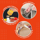 Porta Mantimento De Vidro Herméticos - Kit Com 5 - Tampa De Bambu - Sempre Acessível