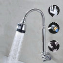 Inox Prata Torneira Com Chuveiro Com Rotação De 360° Cozinha - Sempre Acessível