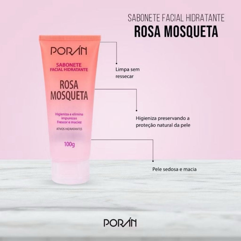 Kit skincare completo rosa mosqueta rotina de cuidados