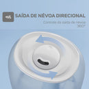 Umidificador de Ar Pequeno 2,3L 3x1 com Luminária e Aromatizador de Ambientes