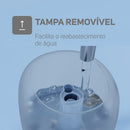 Umidificador de Ar Pequeno 2,3L 3x1 com Luminária e Aromatizador de Ambientes