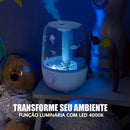 Umidificador de Ar Pequeno 2,3L 3x1 com Luminária e Aromatizador de Ambientes