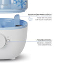 Umidificador de Ar Pequeno 2,3L 3x1 com Luminária e Aromatizador de Ambientes