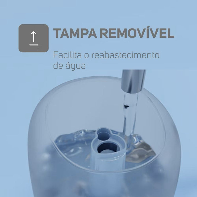 Umidificador de Ar Pequeno 2,3L 3x1 com Luminária e Aromatizador de Ambientes