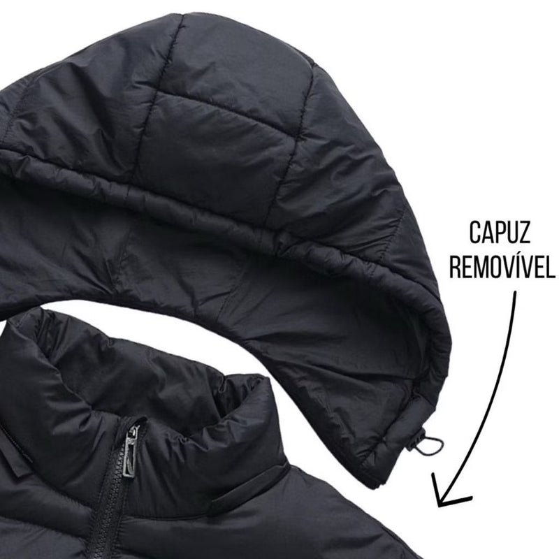 Jaqueta Puffer Bobojaco Corta Vento Nylon Frio Reforçada