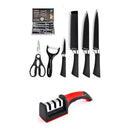 Kit Churrasco Conjunto de 08 Peças Facas Gourmet Corte Navalha Antiaderente