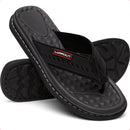 Chinelo Masculino Em Couro Legítimo sandália Ortopédica Antistress