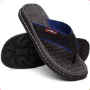 Chinelo Masculino Em Couro Legítimo sandália Ortopédica Antistress