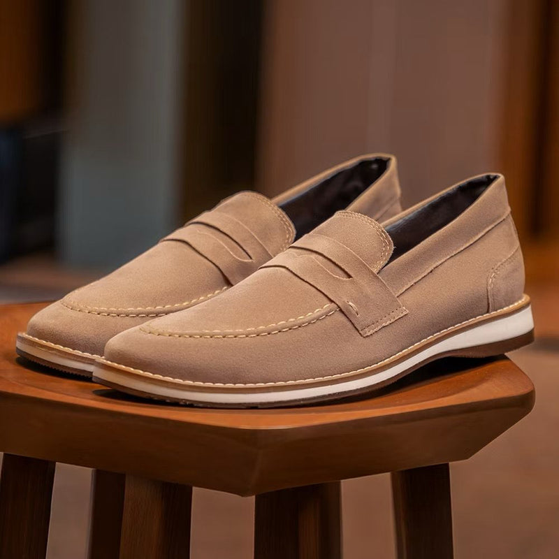 Sapato Casual Camurça Versales Derby Calce Fácil Conforto Versátil