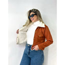 Jaqueta Casaco Suede Todo Forrado Pelúcia