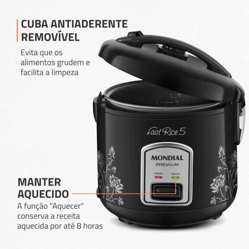 Panela elétrica de arroz 5 xícaras - FRETE GRÁTIS