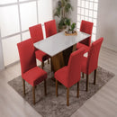 Capa De Cadeira Kit 4 e 6 Lugares Com Elástico - FRETE GRÁTIS!