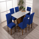 Capa De Cadeira Kit 4 e 6 Lugares Com Elástico - FRETE GRÁTIS!