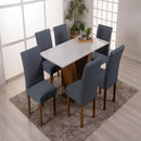 Capa De Cadeira Kit 4 e 6 Lugares Com Elástico - FRETE GRÁTIS!