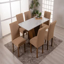 Capa De Cadeira Kit 4 e 6 Lugares Com Elástico - FRETE GRÁTIS!