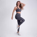 Kit Conjunto Top e Calça Leg Suplex Alta Compressão Academia Cintura Alta - FRETE GRÁTIS!