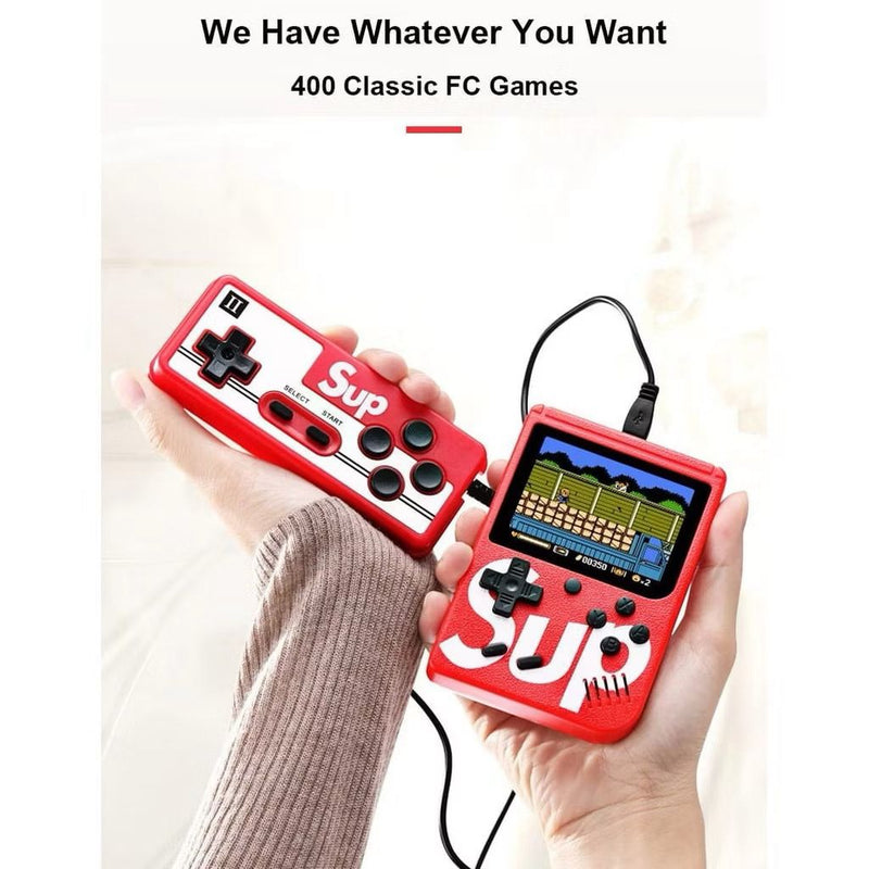 Mini Vídeo Game Clássico 400 Jogos Mini 2 Player vídeo game retro Com Controle