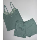 Baby Doll Canelado com Renda Conforto Estilo Noites Suaves Pijama