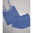 Baby Doll Canelado com Renda Conforto Estilo Noites Suaves Pijama