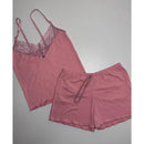 Baby Doll Canelado com Renda Conforto Estilo Noites Suaves Pijama