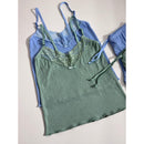 Baby Doll Canelado com Renda Conforto Estilo Noites Suaves Pijama