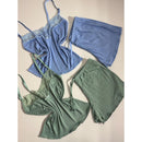 Baby Doll Canelado com Renda Conforto Estilo Noites Suaves Pijama