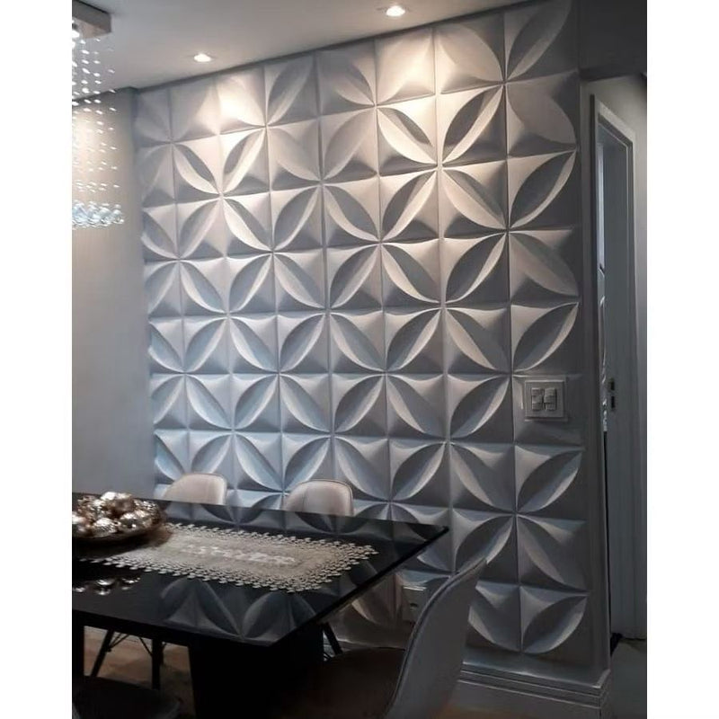 Kit de Placas PVC Revestimento 3D Decoração Para Parede