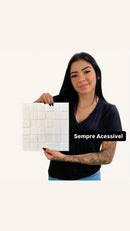 Kit de Placas PVC Revestimento 3D Decoração Para Parede